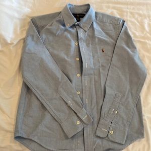Boys Polo Ralph Lauren light blue button down size M (10-12)